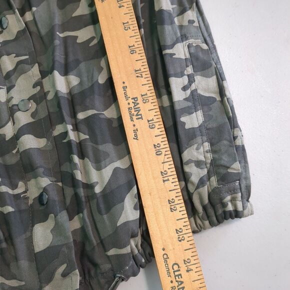 Beach Lunch Lounge Shirt Cargo Utility Camo Zip Button Drawstring Lightweight e - Picture 4 of 6